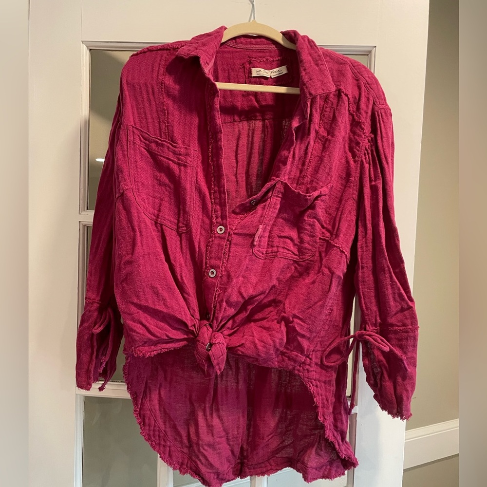 EUC - We The Free - Small - Pink Blouse